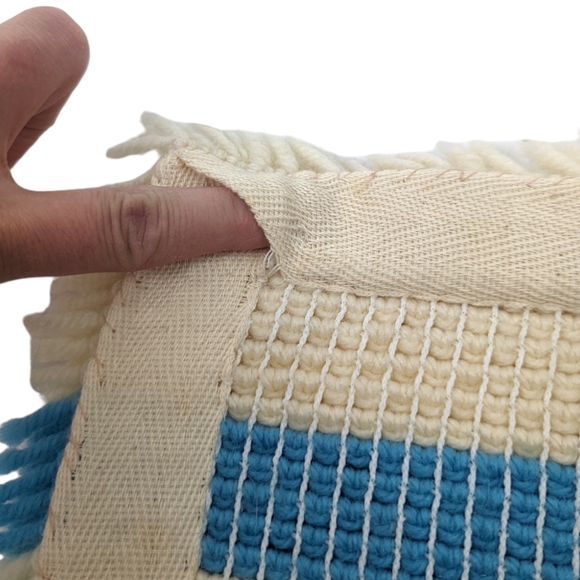 Vintage Latch Hook Buck Deer Wall Art Hanging Boho Rustic - Picture 4 of 9